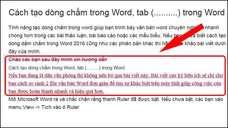 Hiển thị thông tin cần chỉnh sửa (những chữ màu đỏ)